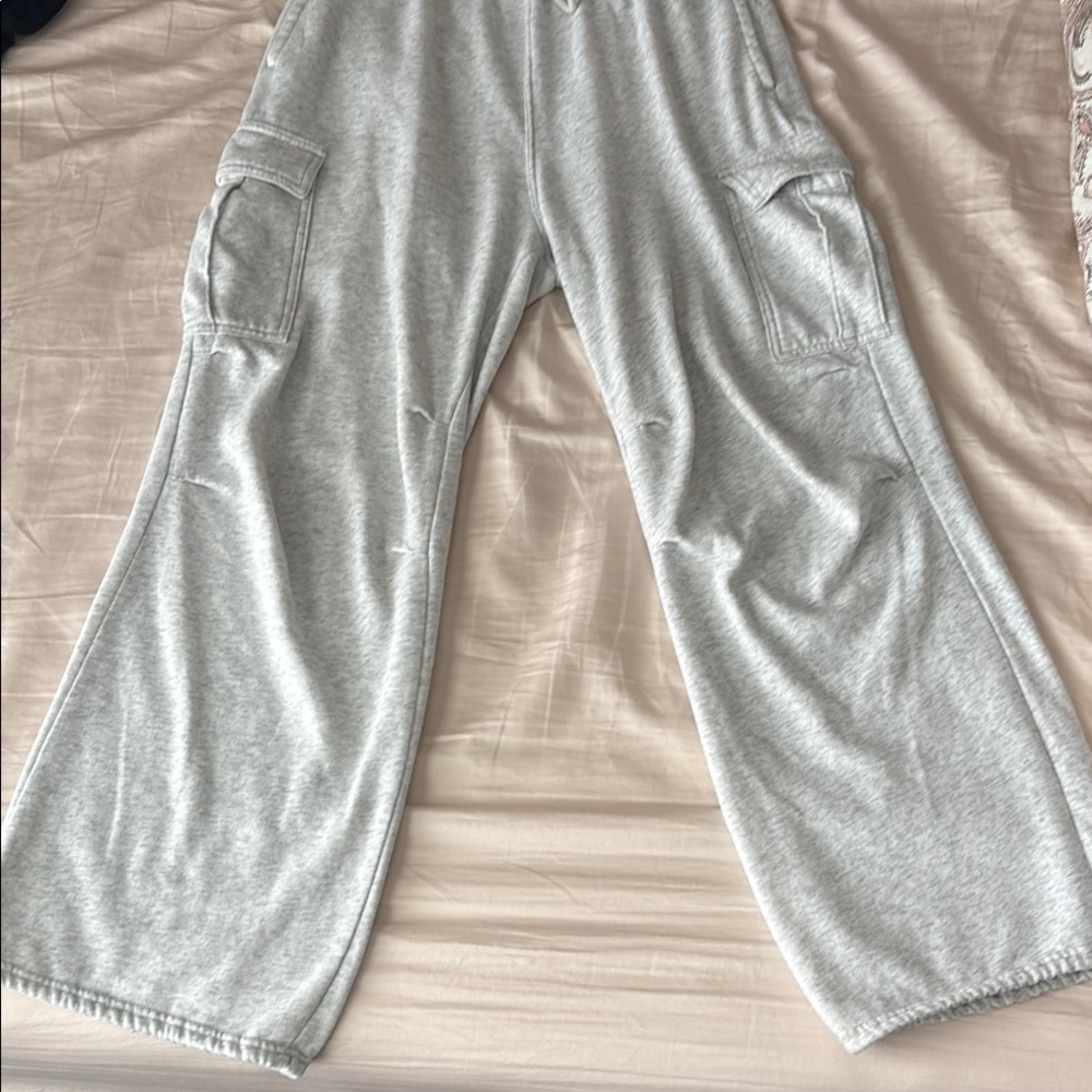 Hollister Gray Wide Leg Pants